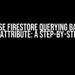 Firebase Firestore Querying Based on Nested Attribute: A Step-by-Step Guide