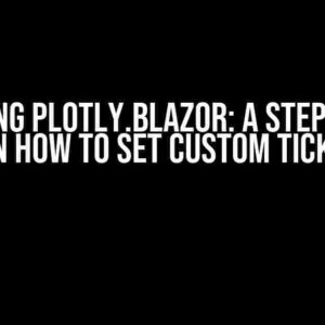 Mastering Plotly.Blazor: A Step-by-Step Guide on How to Set Custom Tick Labels