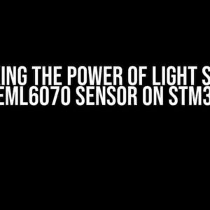 Unlocking the Power of Light Sensing: Using VEML6070 Sensor on STM32H750B